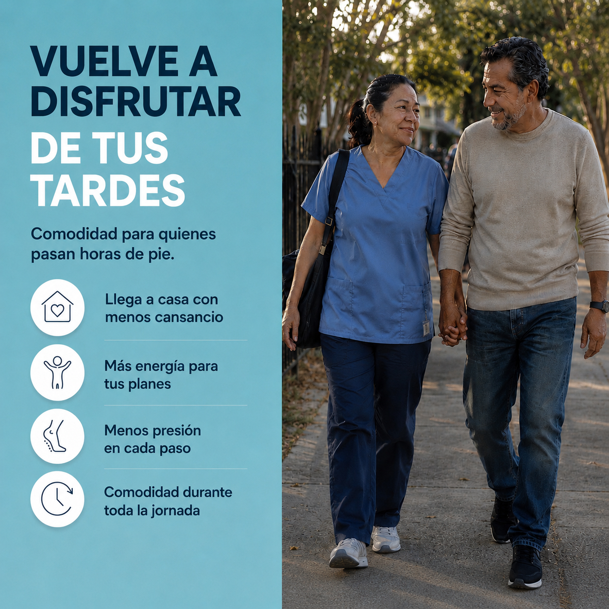 Almohadillas de confort para pies cansados