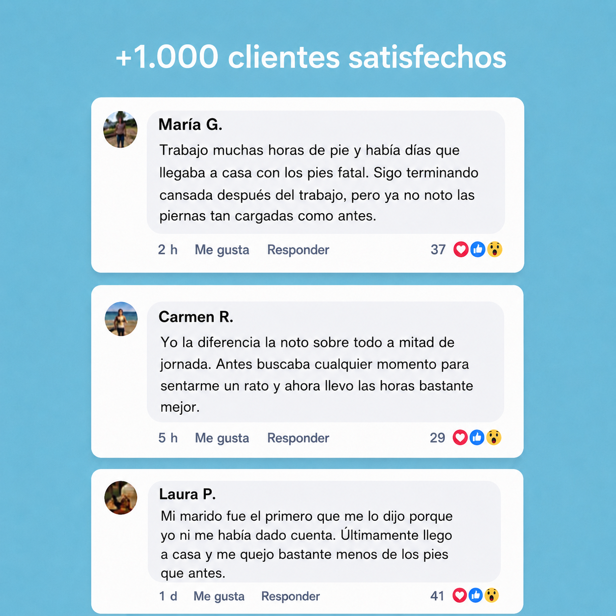 Almohadillas de confort para pies cansados