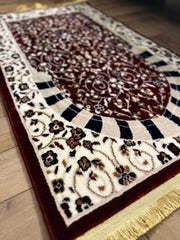 Madina Serenity: Inspiring Prayer Rug with Regal Embellishments