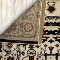 Imperial Elegance: Creamy Grandeur Area Rug