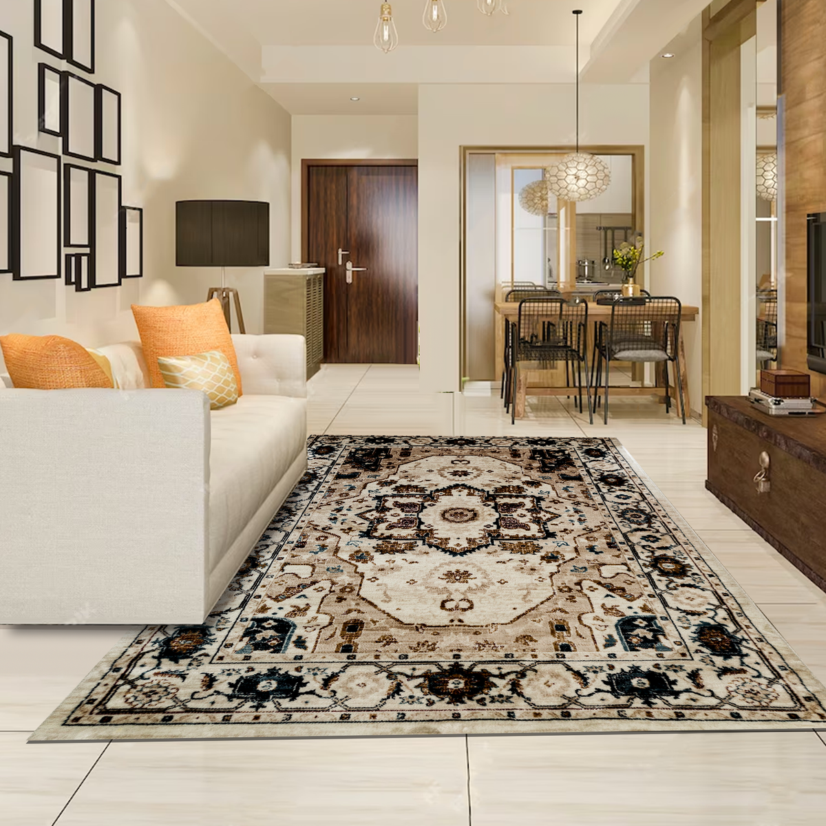 Majestic Medley: Luxurious Persian-Inspired Rug