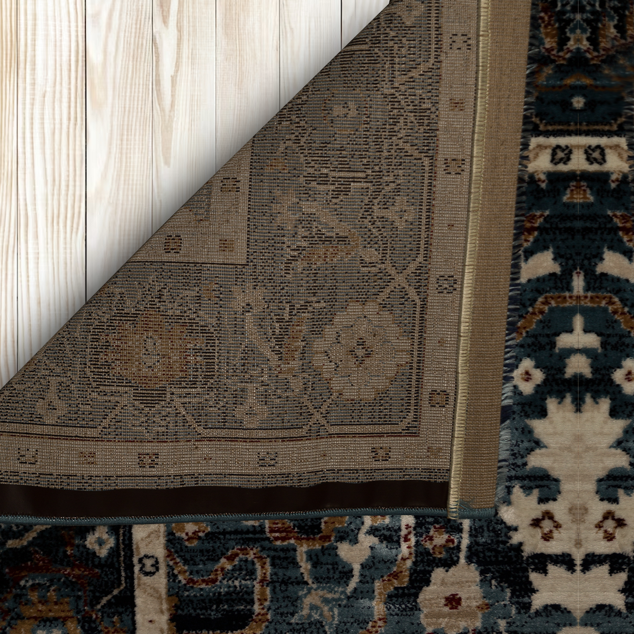 Indigo Intrigue: Timeless Traditional Blue Rug