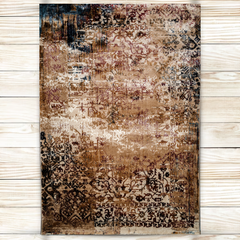 Abstract Harmony: Modern Distressed Area Rug