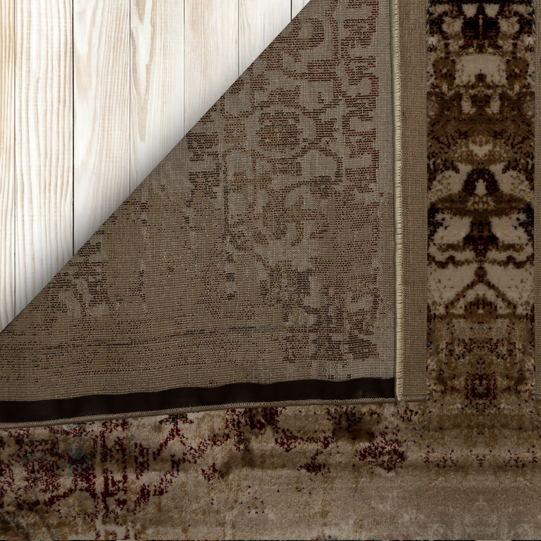 Abstract Harmony: Modern Distressed Area Rug