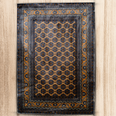 Midnight Mirage: Opulent Area Rug